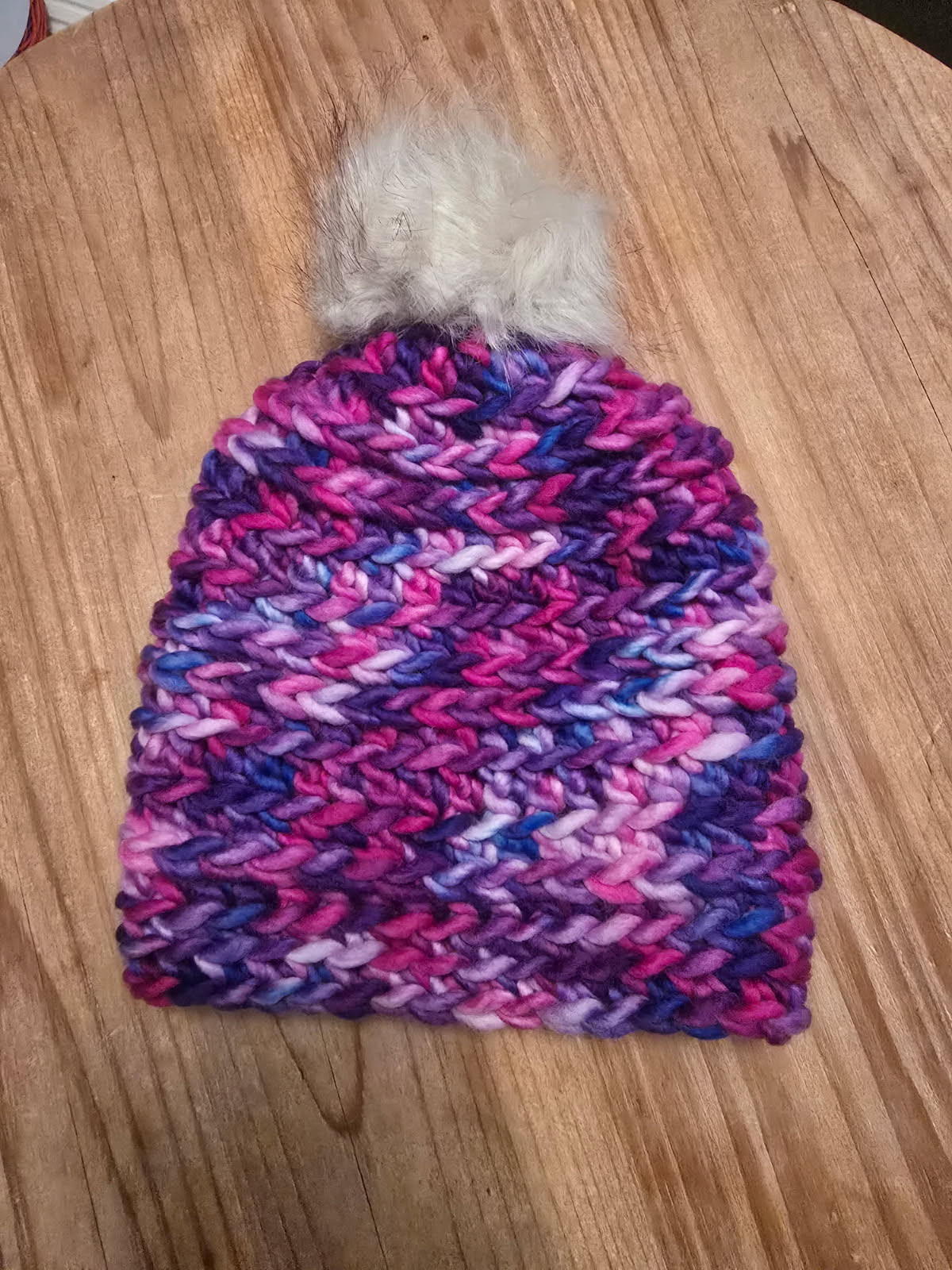 Hand-Crocheted Merino Wool Beanie