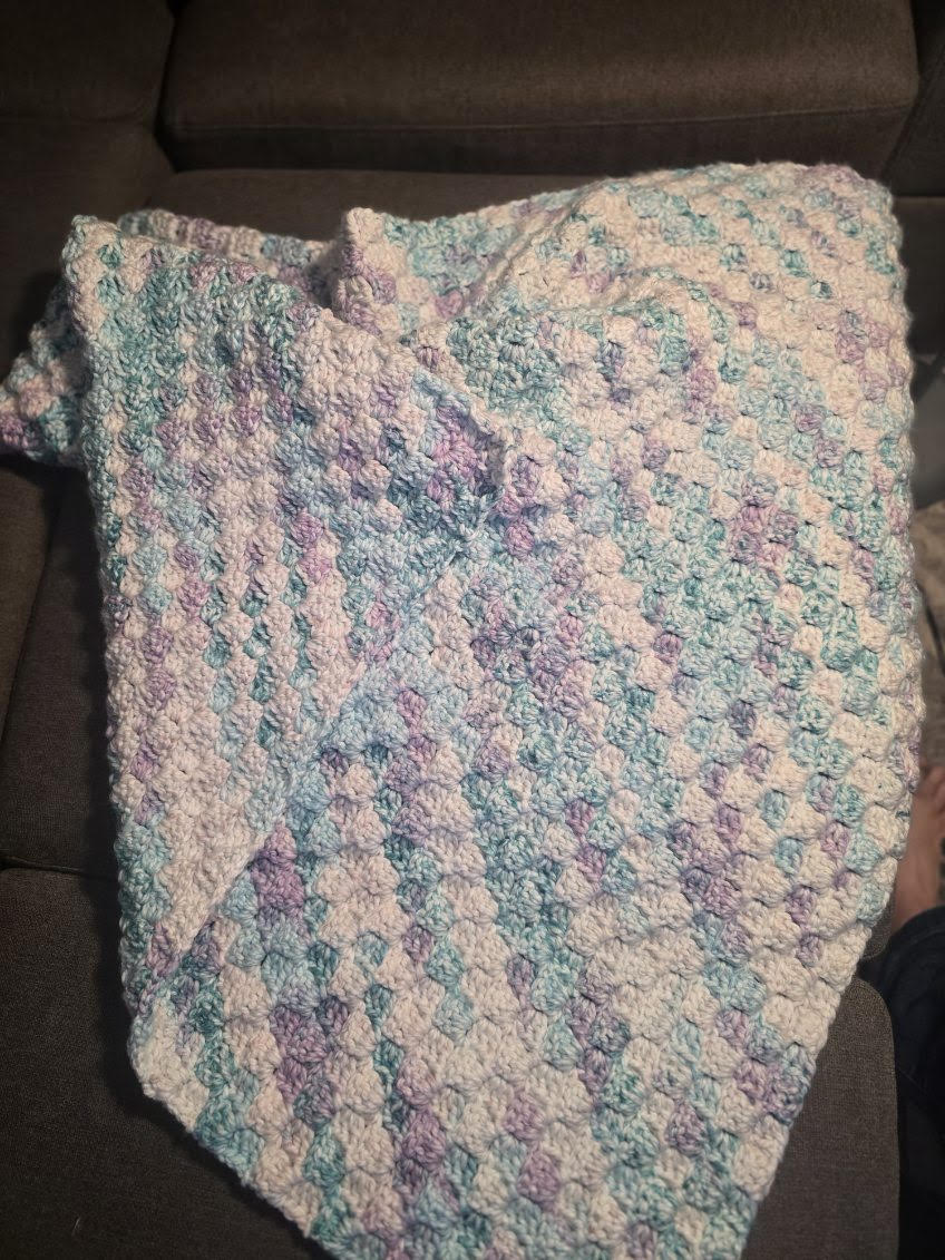 Enchanted Paradise Hand-Crocheted Baby Blanket