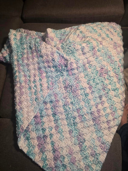 Enchanted Paradise Hand-Crocheted Baby Blanket